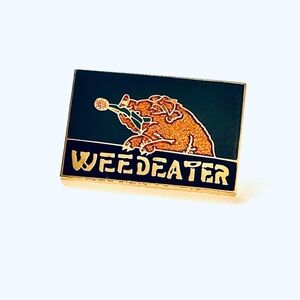 Weedeater Enamel Pin, Pig Pin, Boar Pin